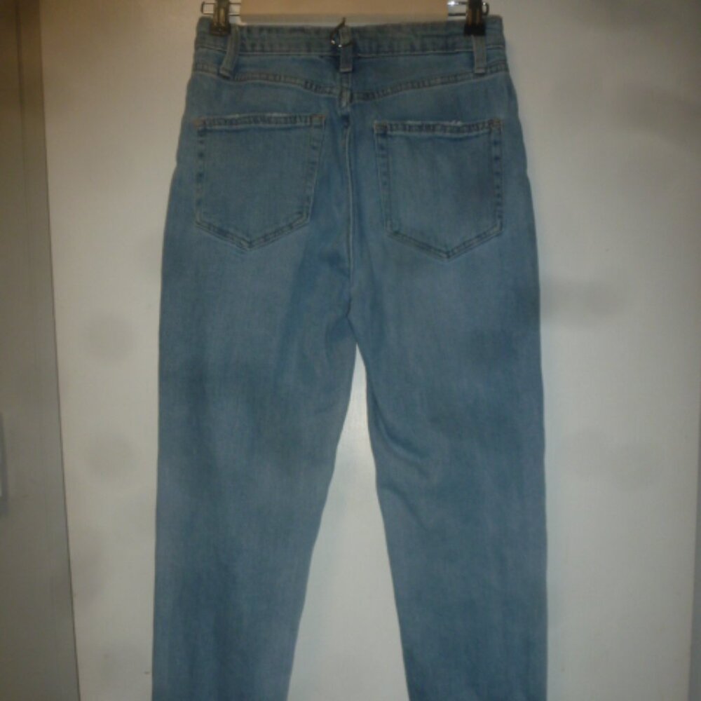 Women's ripped highest rise mom jeans sz 0 - Picture 4 of 8